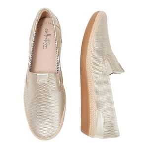Clarks Collection Danelly Iris Slip-on Spadrilles Champagne Gold Size 10 NWT